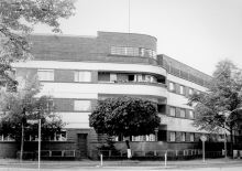 Headquarters of the SS intelligence service and counter-intelligence in Berkaer Straße, Berlin, in 1944