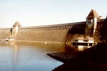 Möhne dam in the Sauerland region
