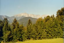 Blick vom Standort des Berghofs auf dem Obersalzberg
